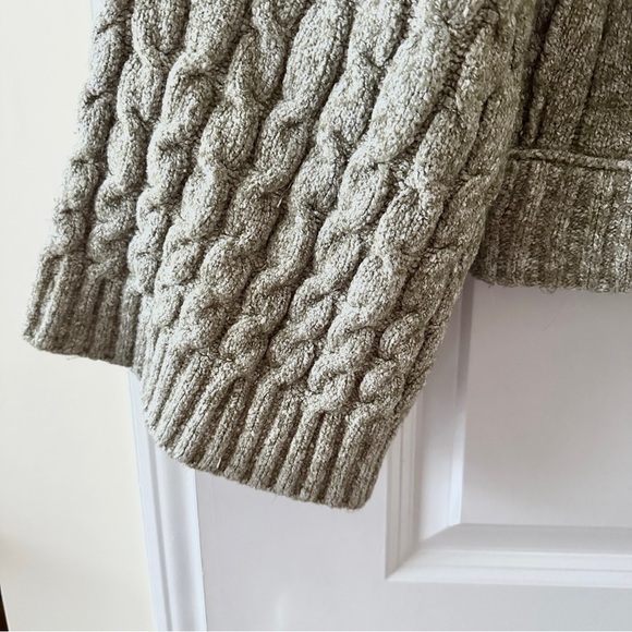 Free People Snow Bird Cable Knit Sweater Beige Tan Women’s Size Small Cabincore - Picture 11 of 16